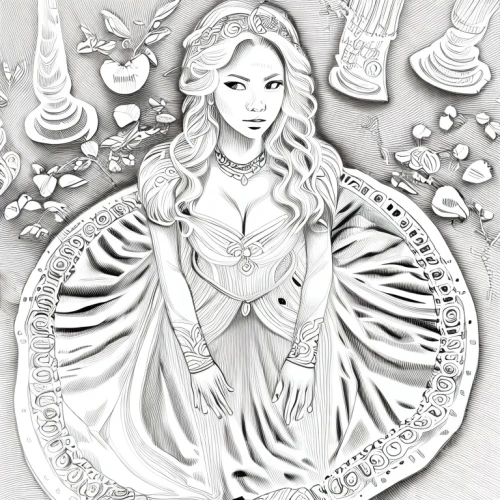 coloring page,the snow queen,white rose snow queen,fairy tale character,coloring pages,cinderella,royal icing,angel gingerbread,rapunzel,coloring picture,angel line art,ice queen,woman holding pie,cooking book cover,stylized macaron,virgo,bridal veil,sugar paste,bridal,hand-drawn illustration,Design Sketch,Design Sketch,Character Sketch