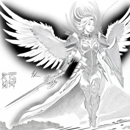 angel line art,archangel,the archangel,angel wing,uriel,business angel,winged heart,dark angel,phoenix,angel wings,angelology,goddess of justice,black angel,white eagle,fire angel,angel of death,athena,love angel,garuda,justitia,Design Sketch,Design Sketch,Character Sketch