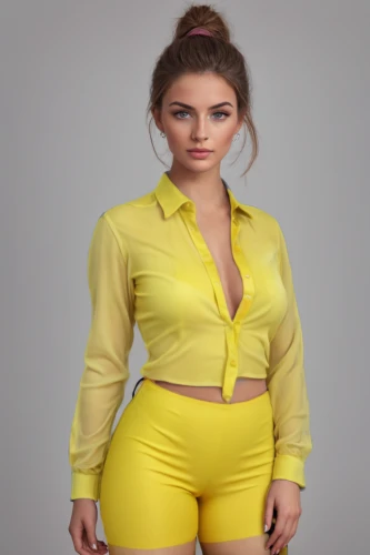 yellow jumpsuit,women's clothing,yellow,women clothes,yellow background,ladies clothes,plus-size model,yellow and black,female model,yellow color,pineapple top,yellow mustard,lemon background,aa,jumpsuit,see-through clothing,one-piece garment,women fashion,3d model,yellow orange