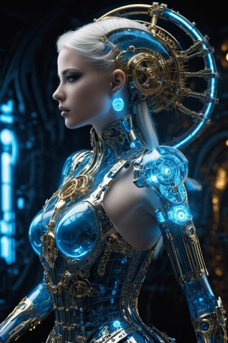 blue enchantress,biomechanical,cyborg,cybernetics,3d fantasy,female warrior,zodiac sign libra,ice queen,cyber,fantasy woman,scifi,the enchantress,sci fi,humanoid,priestess,wearables,artemis,goddess of justice,zodiac sign gemini,horoscope libra,Conceptual Art,Sci-Fi,Sci-Fi 09