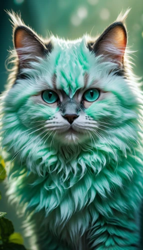 malachite,emerald,norwegian forest cat,kurilian bobtail,breed cat,chinese pastoral cat,maincoon,cat portrait,patrol,cuban emerald,cat vector,kasperle,cheshire,emerald lizard,siberian cat,mow,american bobtail,animal feline,turquoise,fantasy portrait,Photography,General,Fantasy