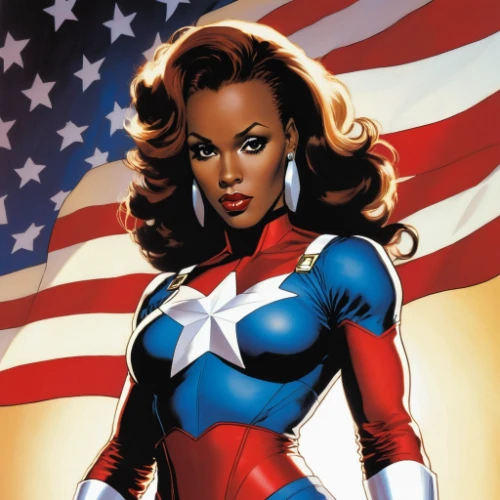 captain american,afroamerican,captain marvel,captain america type,flag day (usa),patriot,captain america,liberia,patriotism,capitanamerica,afro-american,super heroine,america,red white,african american woman,marvel comics,patriotic,steve rogers,afro american,queen of liberty