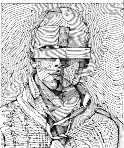 wireframe graphics,cyborg,cybernetics,wireframe,biomechanical,blindfold,3d man,medical mask,construction helmet,face shield,pencil art,ventilation mask,blindfolded,covid-19 mask,épée,face protection,virtual identity,digiart,cyber,respirator,Design Sketch,Design Sketch,None