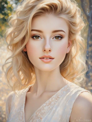 romantic portrait,fantasy portrait,blonde woman,girl portrait,elsa,mystical portrait of a girl,blond girl,portrait background,natural cosmetic,blonde girl,young woman,romantic look,beautiful young woman,portrait of a girl,female beauty,pretty young woman,world digital painting,golden haired,photo painting,short blond hair