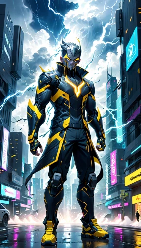 kryptarum-the bumble bee,bumblebee,electro,superhero background,bolt-004,steel man,wolverine,mobile video game vector background,sci fiction illustration,yellow jacket,nova,high volt,sigma,game illustration,bolt,bumble bee,cyber,yang,drexel,digital compositing,Anime,Anime,General