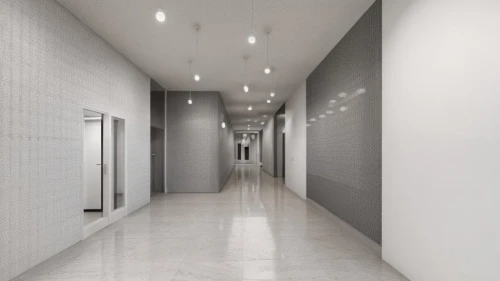 hallway space,hallway,corridor,daylighting,walk-in closet,3d rendering,school design,ceramic floor tile,white room,surgery room,hall,structural plaster,hotel hall,tile flooring,wall plaster,track lighting,search interior solutions,ceiling construction,ceiling lighting,contemporary decor,Commercial Space,Working Space,None