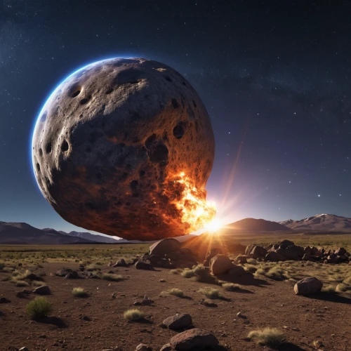 asteroid,meteorite impact,scorched earth,meteorite,exoplanet,terraforming,meteor,asteroids,alien planet,red planet,burning earth,planet mars,fire planet,desert planet,earth rise,alien world,meteoroid,lava dome,mars probe,gas planet,Photography,General,Realistic