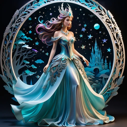 the snow queen,ice queen,fairy queen,elsa,blue enchantress,3d fantasy,celtic woman,faerie,fantasy art,fantasy picture,fantasy woman,ice princess,white rose snow queen,suit of the snow maiden,mother earth statue,celtic queen,queen of the night,fairy tale character,rosa 'the fairy,faery,Unique,Paper Cuts,Paper Cuts 10