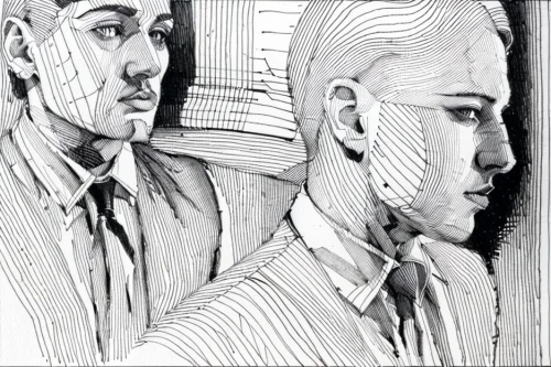 pencil art,pencil drawings,two people,pen drawing,pencil and paper,office line art,drawing mannequin,split personality,bloned portrait,pencil drawing,self-reflection,hand-drawn illustration,handdrawn,digital artwork,digital drawing,ballpoint pen,the mirror,pencils,necktie,man and boy,Design Sketch,Design Sketch,None