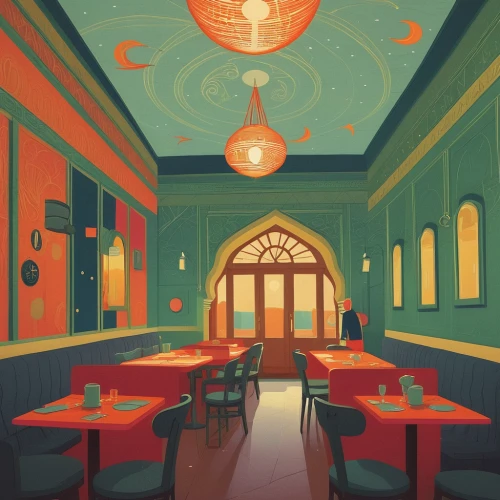 retro diner,diner,art deco background,dining room,a restaurant,the coffee shop,chinese restaurant,bistro,tearoom,soda fountain,art deco,coffee shop,watercolor cafe,coffeehouse,bistrot,restaurants,ballroom,ice cream parlor,food court,dining,Illustration,Vector,Vector 05