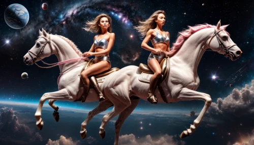 horoscope libra,horse riders,constellation centaur,constellation unicorn,equestrianism,the zodiac sign pisces,celestial bodies,horoscope pisces,horoscope taurus,zodiacal signs,astrological sign,white horses,fantasy picture,centaur,sagittarius,zodiac sign gemini,two-horses,equines,horseback,astronautics