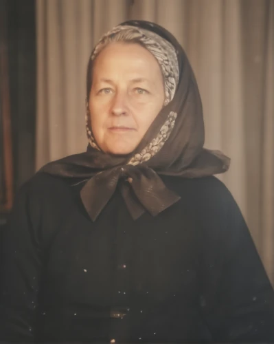 i̇mam bayıldı,khazne al-firaun,kosmea,vintage female portrait,babushka,millicent fawcett,babushka doll,lilian gish - female,portrait of christi,ayasofya,beyaz peynir,abaya,orlova chuka,muslim woman,yuri gagarin,bayan ovoo,barbara millicent roberts,mulukhiyah,grandmother,dulzaina,Photography,General,Realistic