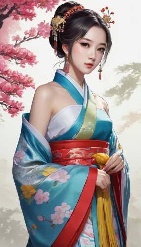 hanbok,geisha,geisha girl,korean culture,yi sun sin,wuchang,chinese art,oriental princess,spring festival,oriental painting,oriental girl,shuanghuan noble,plum blossoms,hwachae,mukimono,korean history,plum blossom,taiwanese opera,japanese art,goki,Illustration,Japanese style,Japanese Style 09