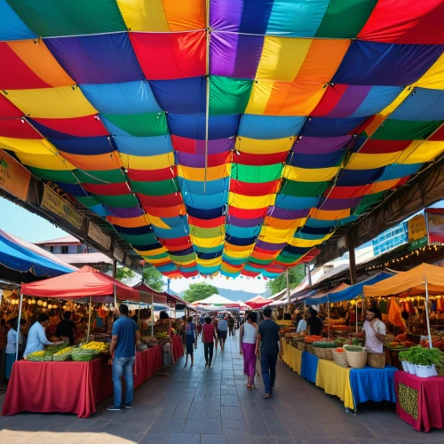 feria colors,covered market,marketplace,namdaemun market,colorful bunting,market stall,principal market,grand bazaar,the market,huge umbrellas,hippy market,fruit market,market,large market,souk,colorfull,colorful flags,yerevan,gözleme,stalls,Photography,General,Realistic