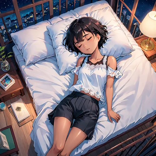 sleeping,bed,resting,sleeping room,sleeping rose,napping,asleep,sleep,2d,blue pillow,futon,rest,alibaba,sleepyhead,dreaming,lying down,nap,awake,sleeping beauty,comfort,Anime,Anime,Traditional