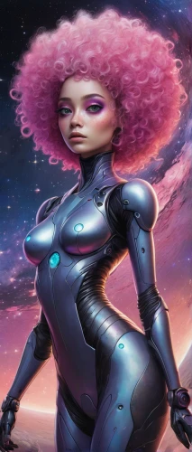 sci fiction illustration,andromeda,pink diamond,space-suit,spacesuit,lychees,starfire,eve,space suit,nebula guardian,cg artwork,rosa ' amber cover,la violetta,sci fi,scifi,nebula,nebula 3,ipê-rosa,futuristic,robot in space,Conceptual Art,Sci-Fi,Sci-Fi 12