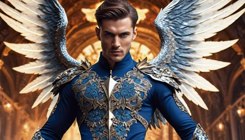 archangel,the archangel,prince of wales feathers,business angel,garuda,guardian angel,blue peacock,baroque angel,lucifer,thunderbird,corvin,uriel,daemon,angel wing,falcon,peacock,plumage,fairy peacock,angelology,fallen angel,Photography,General,Realistic