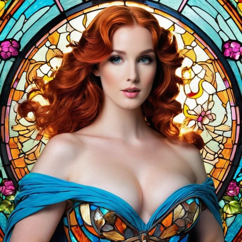 celtic woman,ariel,fantasy woman,celtic queen,redheads,redhair,aphrodite,red-haired,maureen o'hara - female,redheaded,ginger rodgers,clary,red head,fairy queen,chrystal,fantasia,sorceress,the enchantress,beautiful woman,cinderella,Unique,Paper Cuts,Paper Cuts 08