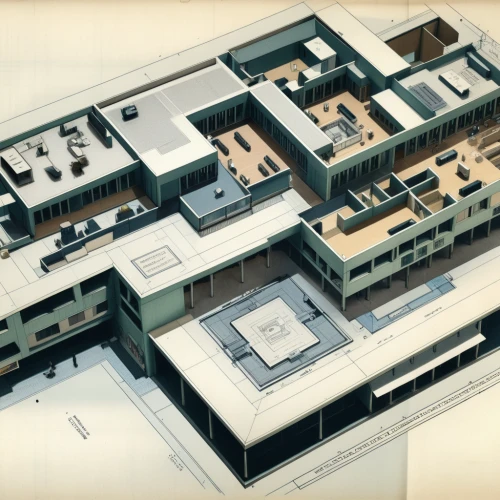 3d rendering,school design,3d rendered,3d render,render,dormitory,multi storey car park,hospital ward,orthographic,3d model,model years 1958 to 1967,hospital,office buildings,university hospital,formwork,barracks,isometric,3d modeling,industrial building,scale model