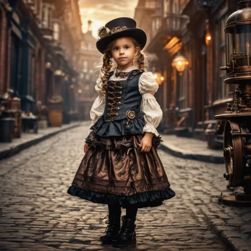 victorian lady,victorian style,steampunk,little girl dresses,vintage boy and girl,victorian fashion,girl in a historic way,fashionable girl,the little girl,vintage girl,little girl in wind,child portrait,portrait photographers,vintage doll,girl wearing hat,mystical portrait of a girl,fashion doll,little girl with umbrella,little girl,female doll,Photography,General,Fantasy