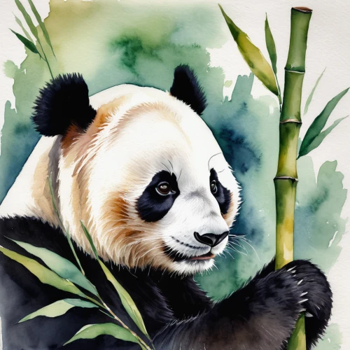 giant panda,bamboo,chinese panda,panda,lun,pandas,bamboo frame,bamboo curtain,oliang,pandabear,panda bear,bamboo plants,bamboo flute,watercolor painting,hanging panda,french tian,little panda,bamboo forest,watercolor background,zoo planckendael,Art,Artistic Painting,Artistic Painting 21