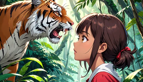 tigers,chestnut tiger,forest animals,animalia,tropical animals,asian tiger,tigerle,animal world,tiger,animal zoo,bengal tiger,young tiger,a tiger,wild animals,tiger png,siberian tiger,animal lane,forest animal,big cats,zoo,Anime,Anime,Traditional