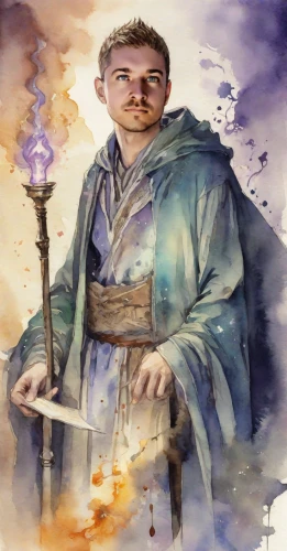 obi-wan kenobi,the abbot of olib,templedrom,pat,benedict herb,kapparis,fan art,jon boat,htt pléthore,botargo,monk,bílý květ,vidraru,mark with a cross,version john the fisherman,king arthur,prophet,lusen,lokdepot,god the father,Digital Art,Watercolor