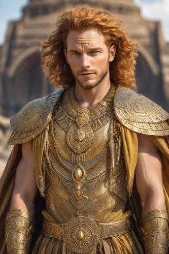 thracian,biblical narrative characters,greek god,male character,elaeis,male elf,heroic fantasy,king arthur,king david,bactrian,breastplate,roman soldier,htt pléthore,hercules,ginger rodgers,lion father,warrior east,male lion,alexander,poseidon god face,Photography,Realistic