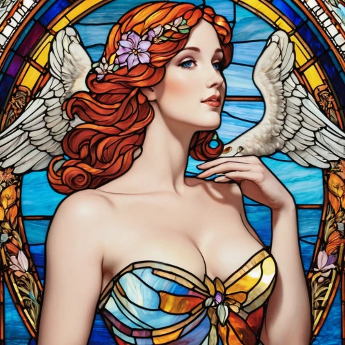 mucha,stained glass,art nouveau,baroque angel,art deco woman,aphrodite,vintage angel,stained glass windows,art nouveau design,stained glass window,stained glass pattern,glass painting,dove of peace,angel,the angel with the veronica veil,cupido (butterfly),virgo,david bates,the angel with the cross,ariel,Unique,Paper Cuts,Paper Cuts 08
