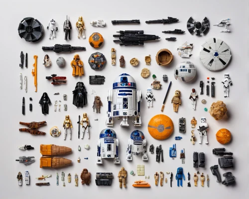 bb8-droid,droid,droids,bb-8,bb8,disassembled,r2-d2,r2d2,tin toys,toy photos,vintage toys,from lego pieces,objects,scrap collector,metal toys,collectible action figures,starwars,christmas toys,toys,assemblage,Unique,Design,Knolling