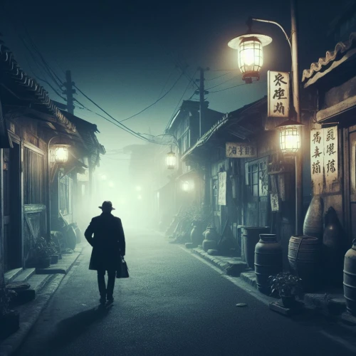 kyoto,night scene,night image,japan's three great night views,izakaya,tsukemono,asakusa,nikko,alley,tokyo,lamplighter,evening atmosphere,atmospheric,busan night scene,blind alley,world digital painting,mist,japanese background,eerie,alleyway