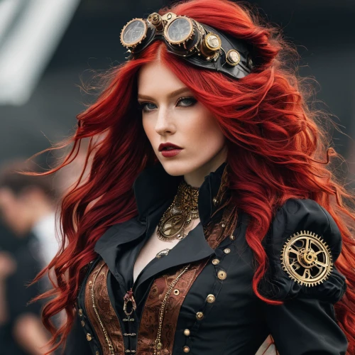 steampunk,steampunk gears,clary,celtic queen,black widow,red-haired,redhair,pirate,red hair,scarlet witch,red head,sorceress,gothic fashion,redhead doll,redheads,woman fire fighter,red russian,redhead,fantasy woman,black pearl,Photography,Fashion Photography,Fashion Photography 09