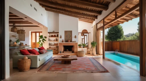provencal life,wooden beams,chalet,pool house,home interior,spanish tile,holiday villa,fire place,airbnb icon,fireplaces,fireplace,beautiful home,cabana,summer house,luxury property,luxury home interior,wooden decking,floorplan home,summer cottage,dunes house