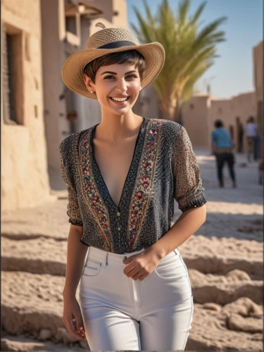 jordanian,arab,sombrero,girl in a historic way,girl wearing hat,jordan tours,arabian,paloma,the hat-female,cowgirl,women clothes,desert background,woman of straw,egypt,mexican,göreme,el djem,fedora,cowboy hat,arabia,Photography,General,Realistic