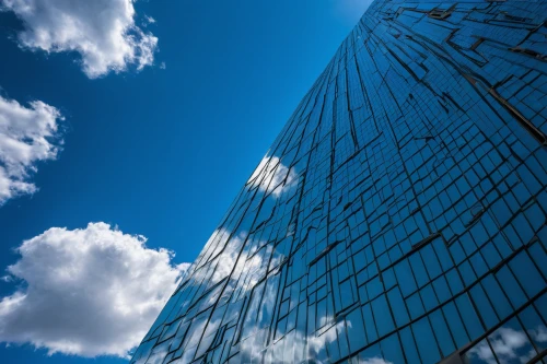 skyscraper,glass facades,glass facade,skycraper,the skyscraper,glass building,blue sky and clouds,skyscapers,shard of glass,high-rise building,cloud shape frame,blue sky clouds,pc tower,skyscape,skyscrapers,tall buildings,abstract corporate,sky apartment,cloud computing,office buildings,Illustration,American Style,American Style 11