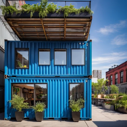 shipping container,shipping containers,cargo containers,cubic house,container plant,cube stilt houses,containers,loading dock,stacked containers,door-container,prefabricated buildings,meatpacking district,container,garden shed,cube house,boxcar,blue pushcart,roller shutter,frame house,metal container,Illustration,Japanese style,Japanese Style 12