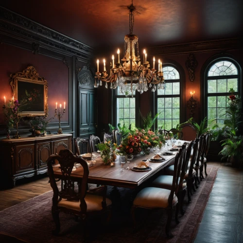 dining room,breakfast room,dining room table,dining table,kitchen & dining room table,victorian table and chairs,tablescape,danish room,dandelion hall,antique table,billiard room,ornate room,antique furniture,china cabinet,great room,table setting,interior decor,dining,interiors,victorian style,Photography,General,Fantasy