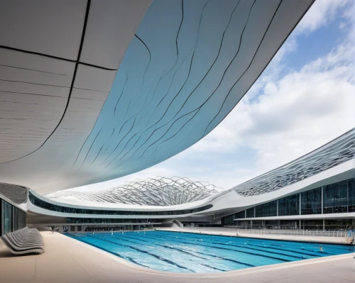 futuristic architecture,futuristic art museum,calatrava,aqua studio,yas marina circuit,leisure facility,swimming pool,tempodrom,mercedes-benz museum,dolphinarium,soumaya museum,infinity swimming pool,santiago calatrava,modern architecture,glass facade,glass roof,archidaily,architecture,mclaren automotive,abu-dhabi,Illustration,Realistic Fantasy,Realistic Fantasy 11