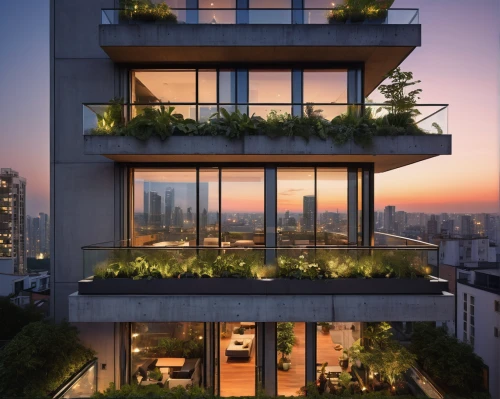 balcony garden,roof garden,block balcony,sky apartment,residential tower,penthouse apartment,skyscapers,balconies,roof terrace,condominium,paris balcony,modern architecture,an apartment,urban towers,balcony plants,eco-construction,green living,condo,shared apartment,high rise,Art,Artistic Painting,Artistic Painting 49