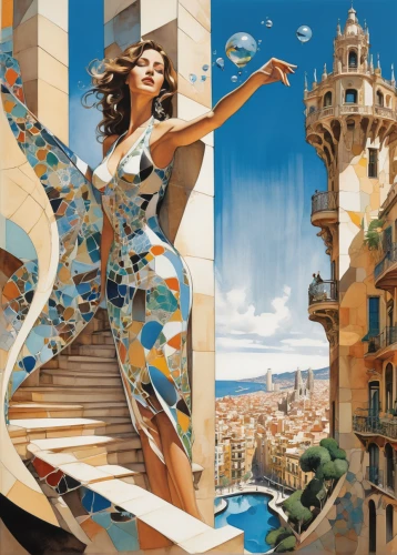 the carnival of venice,gaudí,fashion illustration,sea fantasy,venetia,fantasy art,alicante,sci fiction illustration,orientalism,art deco woman,spanish steps,vanessa (butterfly),world digital painting,the balearics,3d fantasy,fractals art,balearica,monaco,travel woman,casa fuster hotel,Unique,Design,Infographics