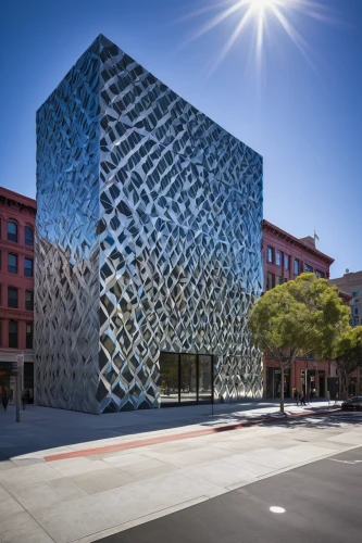 building honeycomb,honeycomb structure,soumaya museum,glass facade,solar cell base,cubic house,water cube,metal cladding,cube surface,drexel,glass blocks,cubic,artscience museum,glass facades,menger sponge,lattice windows,cheese grater,new building,kirrarchitecture,glass building,Art,Artistic Painting,Artistic Painting 28