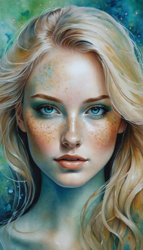 oil painting on canvas,oil painting,the blonde in the river,mystical portrait of a girl,green mermaid scale,mermaid background,virgo,water nymph,fantasy portrait,art painting,oil on canvas,fantasy art,girl in a long,blonde woman,young woman,horoscope libra,zodiac sign libra,oil paint,faery,girl portrait,Conceptual Art,Daily,Daily 32