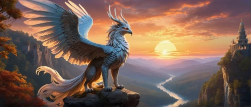 gryphon,fantasy picture,pegasus,fantasy art,griffon bruxellois,griffin,harp of falcon eastern,harpy,unicorn background,garuda,majestic nature,fantasy landscape,kelpie,unicorn art,majestic,the spirit of the mountains,firebird,imperial eagle,mountain spirit,bird of prey,Conceptual Art,Fantasy,Fantasy 22