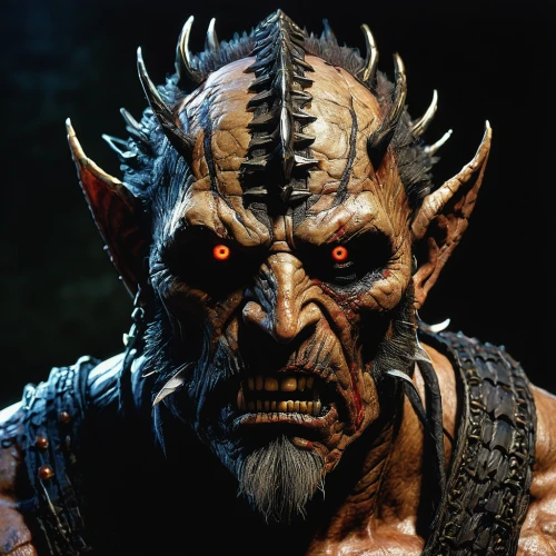 orc,warlord,maul,hag,raider,shaman,lokportrait,poseidon god face,barbarian,splitting maul,dwarf sundheim,kadala,tribal chief,angry man,goki,grog,pagan,witcher,krampus,ork,Illustration,Realistic Fantasy,Realistic Fantasy 33