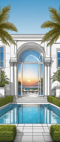 pool house,luxury property,luxury home,outdoor pool,roof top pool,art deco background,resort,luxury real estate,art deco,symmetrical,royal palms,swimming pool,palmbeach,3d rendering,florida home,the palm,mansion,bendemeer estates,art deco frame,beach house,Illustration,Black and White,Black and White 04