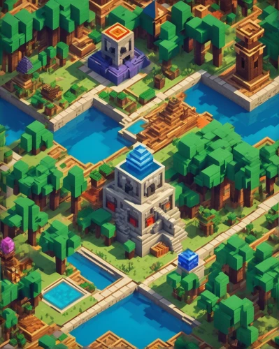 isometric,resort town,ancient city,skyscraper town,tileable,map icon,city blocks,villages,artificial island,blocks of houses,cube background,artificial islands,aurora village,knight village,city moat,diamond lagoon,floating islands,alhambra,the tile plug-in,water well,Illustration,Realistic Fantasy,Realistic Fantasy 43