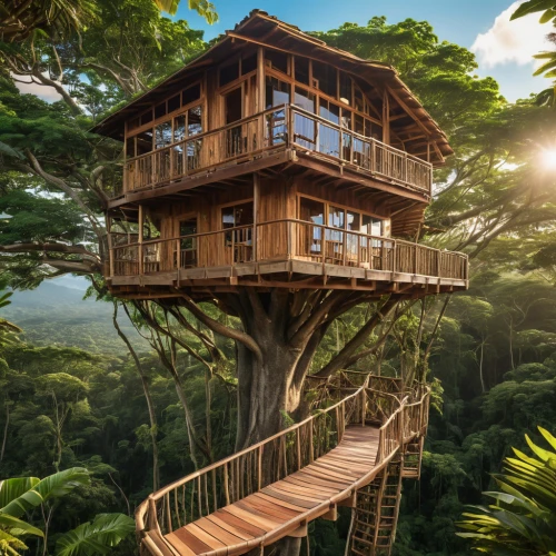 tree house hotel,tree house,treehouse,tropical house,tree top,stilt house,treetops,tree tops,tree top path,treetop,lookout tower,house in the forest,costa rica,observation tower,beautiful home,eco hotel,belize,hanging houses,timber house,wooden house,Photography,General,Realistic