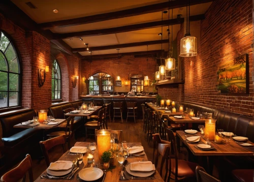 new york restaurant,fine dining restaurant,outback steakhouse,wine tavern,a restaurant,brick oven pizza,restaurants,clover hill tavern,outdoor dining,steakhouse,alpine restaurant,bistro,wooden beams,red brick,bistrot,dining,wine bar,dining room,chefs kitchen,red brick wall,Illustration,Realistic Fantasy,Realistic Fantasy 32