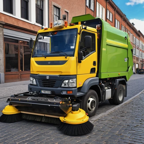 street sweeper,street cleaning,garbage collector,compactor,counterbalanced truck,commercial vehicle,volkswagen crafter,tracked dumper,garbage truck,drawbar,concrete mixer truck,magirus,light commercial vehicle,rubbish collector,vehicle transportation,hybrid electric vehicle,semitrailer,waste collector,road roller,magirus-deutz,Photography,General,Realistic