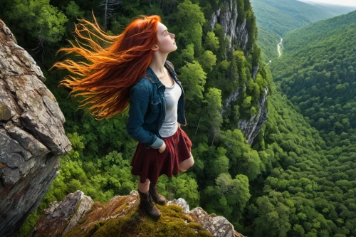 mountain spirit,the spirit of the mountains,rapunzel,world digital painting,fantasy picture,digital compositing,photoshop manipulation,photo manipulation,fairies aloft,mountaineer,mystical portrait of a girl,leap of faith,photomanipulation,celtic woman,little girl in wind,image manipulation,digital painting,fantasy art,flying girl,women climber,Conceptual Art,Fantasy,Fantasy 15